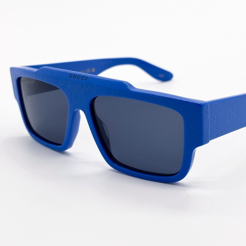 NEW GUCCI SUNGLASSES GG1460S 008 BLUE MEN EYEWEAR GUCCI - Picture 4 of 10